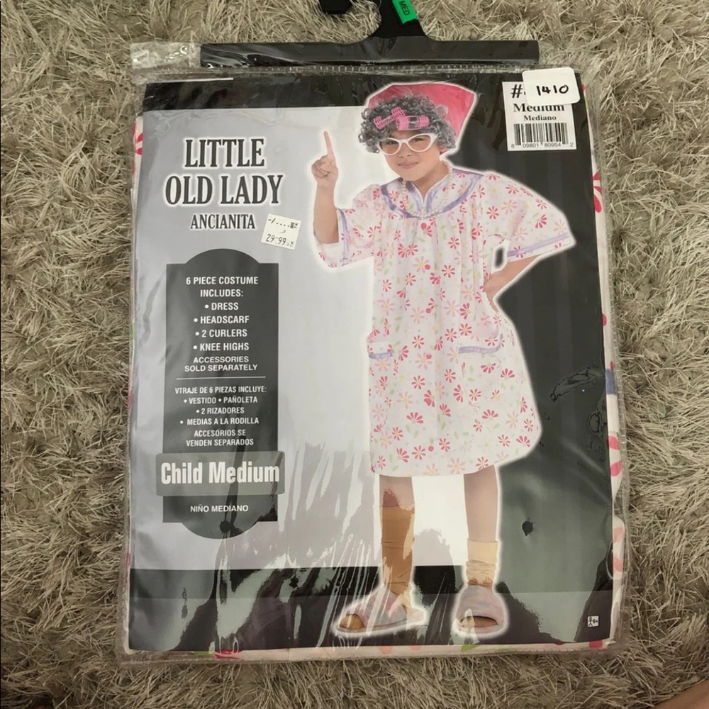 Little old lady costume NWT child medium